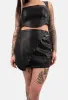 Ares Wrap PU Mini Skirt sold by Damaged Society