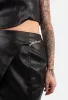 Ares Wrap PU Mini Skirt sold by Damaged Society