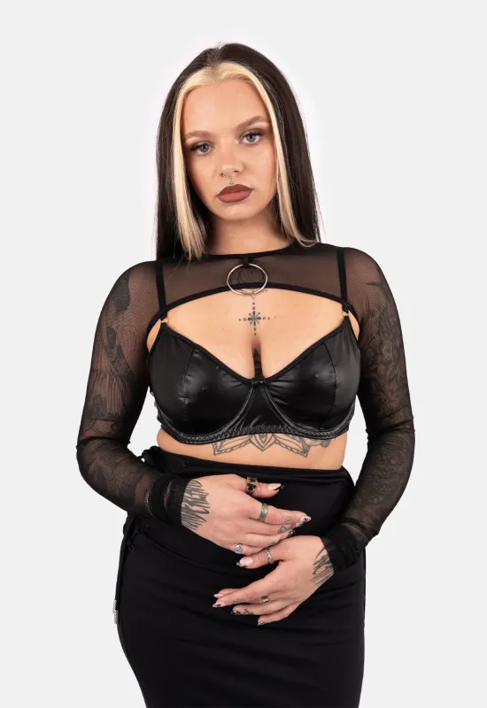 Hella Fishnet Bolero sold by Damaged Society