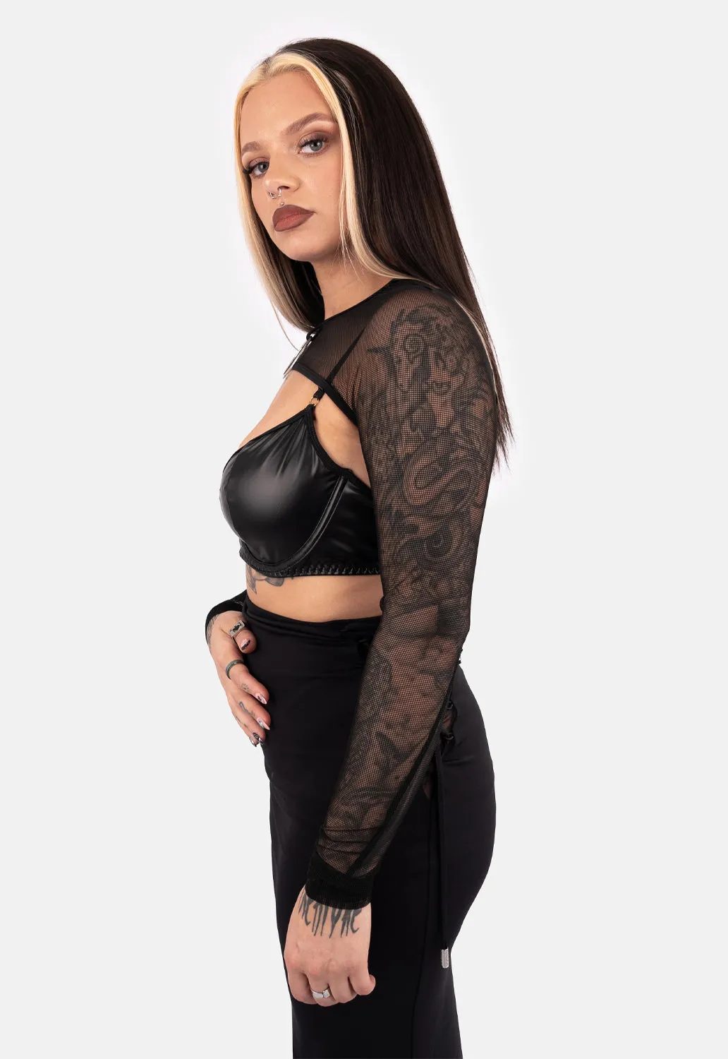 Hella Fishnet Bolero sold by Damaged Society product image thumbnail 4