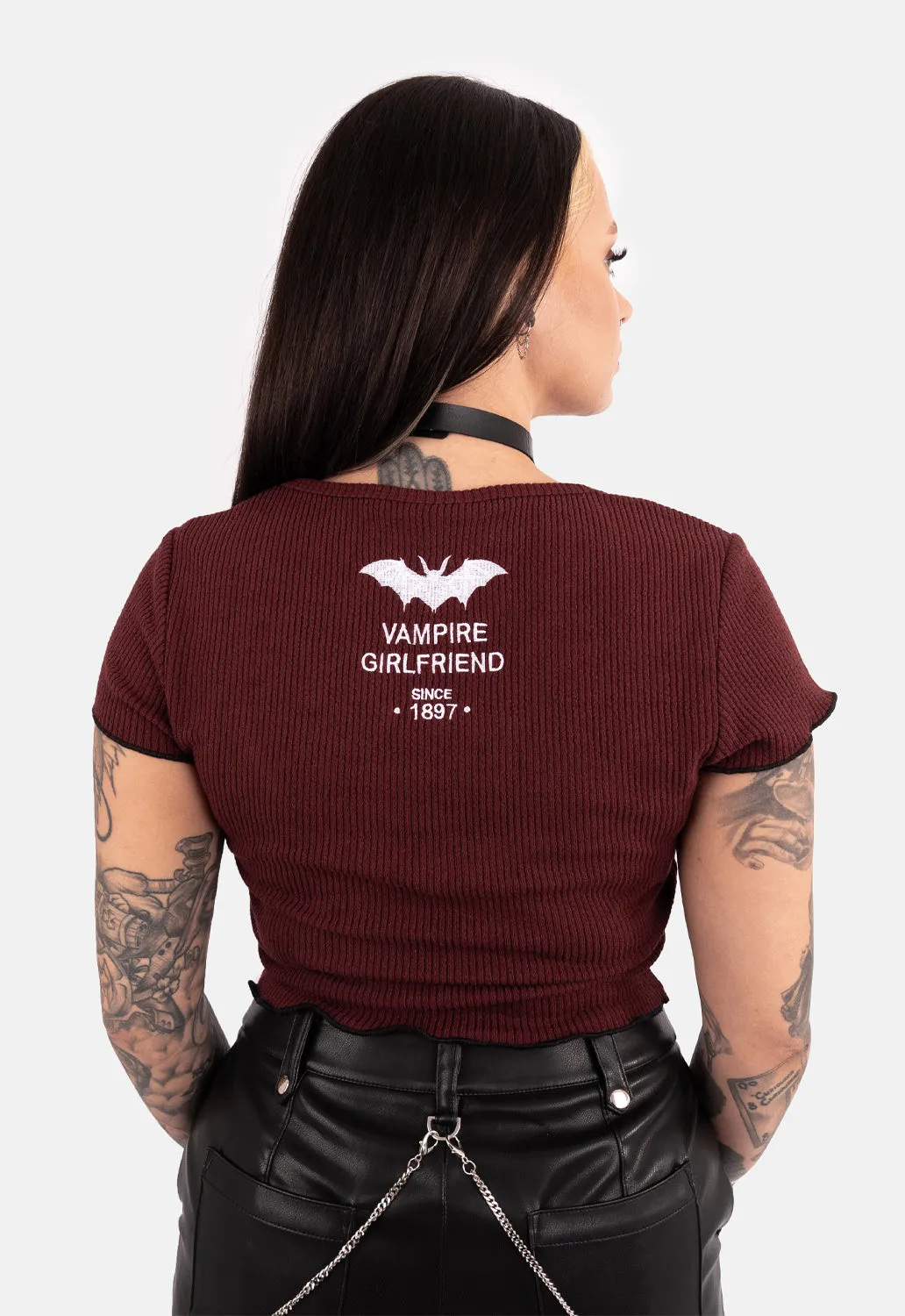 Pandora Ribbed Cap Sleeve Top sold by Damaged Society product image thumbnail 2