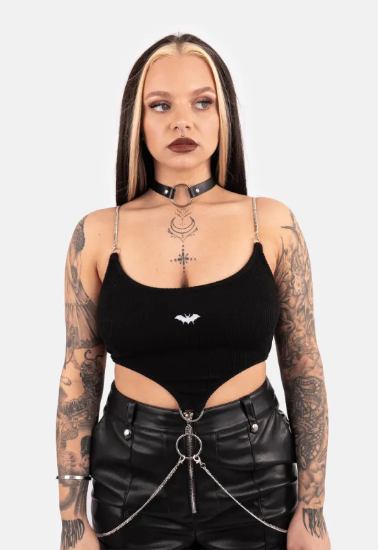 Elena Chain Strap Top sold by Damaged Society