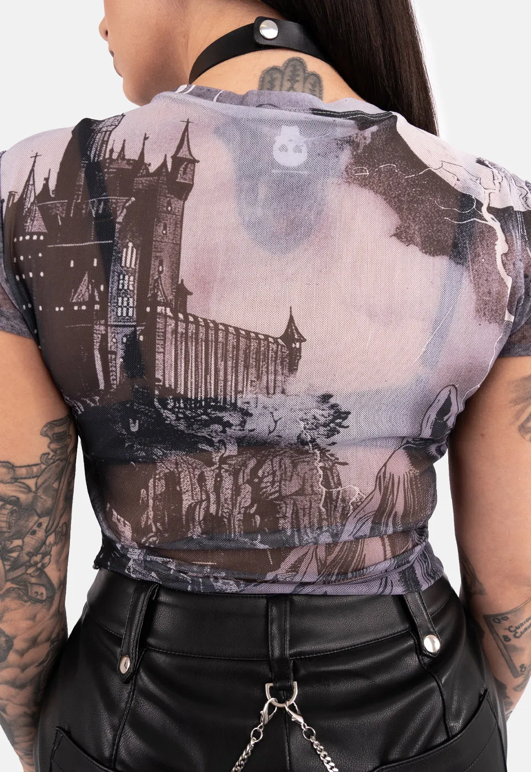 Buffy Cap Sleeve Mesh Top sold by Damaged Society product image thumbnail 5