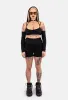 Polana Lace Up Biker Short sold by Damaged Society