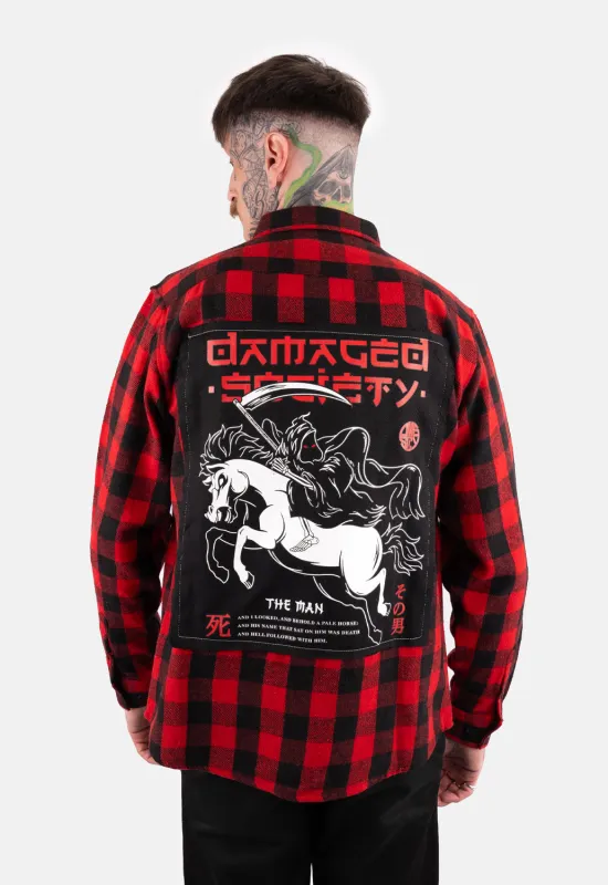 The Man Flannel Shirt sold by Damaged Society