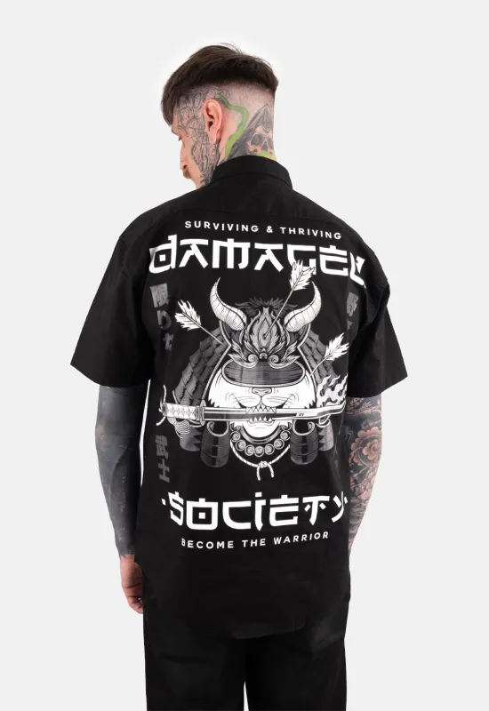 Samurai Kitty Shirt sold by Damaged Society