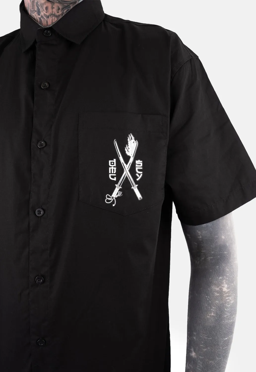 Samurai Kitty Shirt sold by Damaged Society product image thumbnail 5
