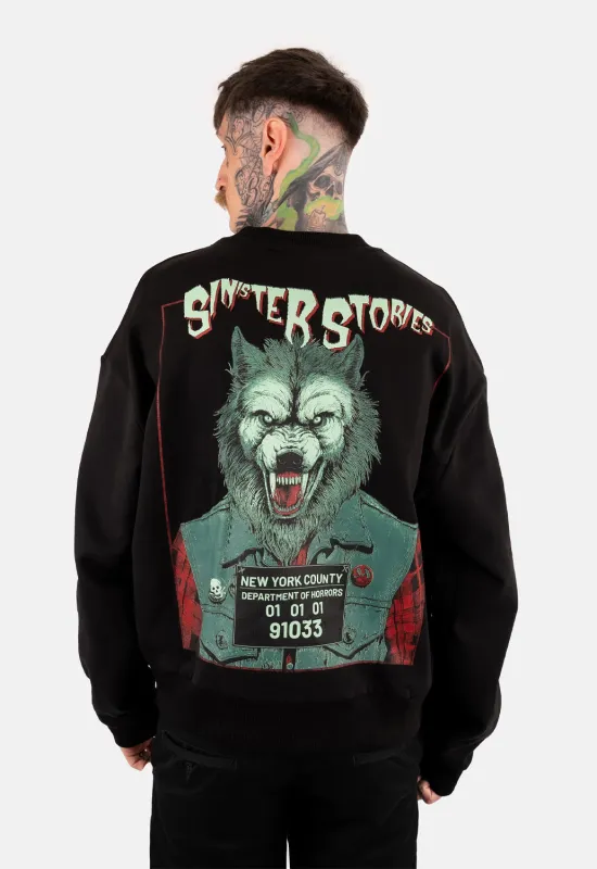 Werewolf Oversized Sweater sold by Damaged Society