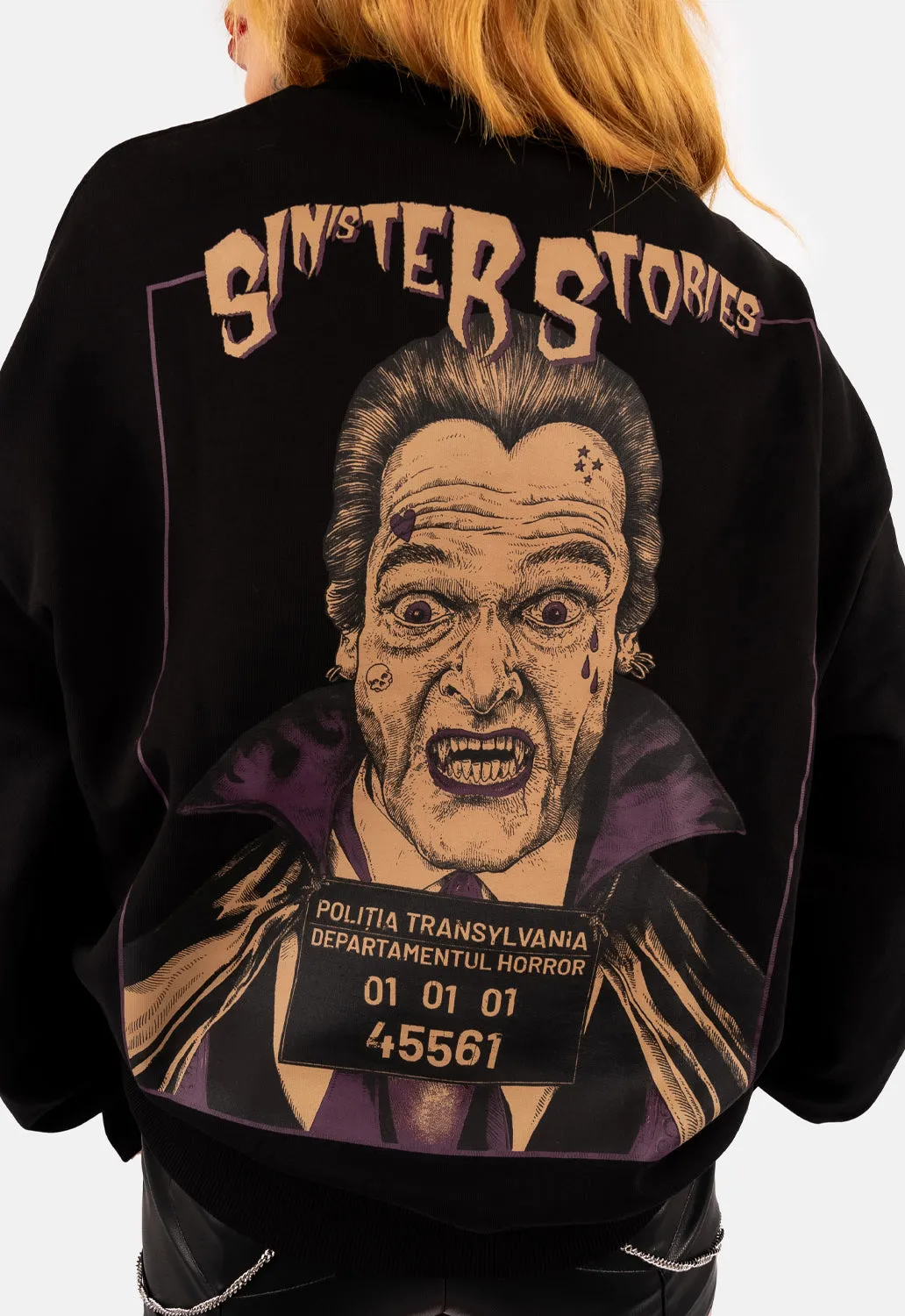 Dracula Oversized Sweater sold by Damaged Society product image thumbnail 4