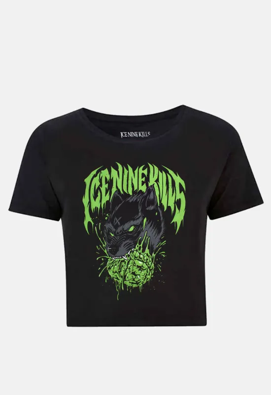 Wolf Crop Top sold by Damaged Society