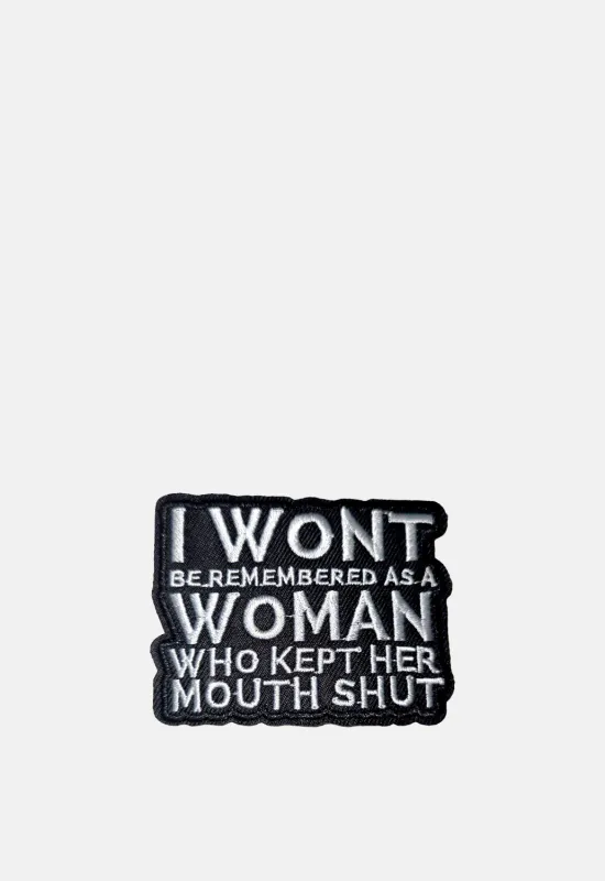 Mouth Shut Patch sold by Damaged Society
