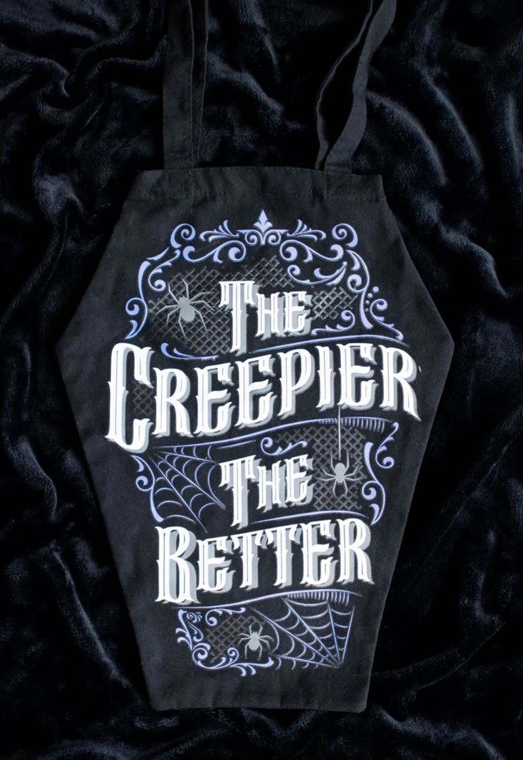 Creepier Coffin Tote Bag sold by Damaged Society product image thumbnail 3