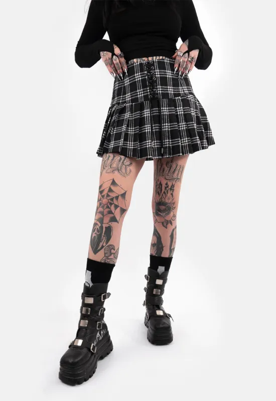 Rhianna Pleated Mini Skirt sold by Damaged Society
