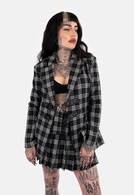 Naahmah Strap Belted Blazer sold by Damaged Society