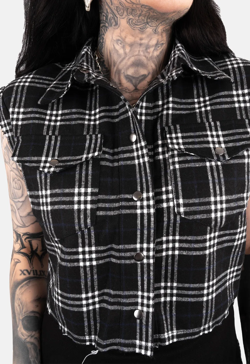 Larissa Cropped Sleeveless Top sold by Damaged Society product image thumbnail 3