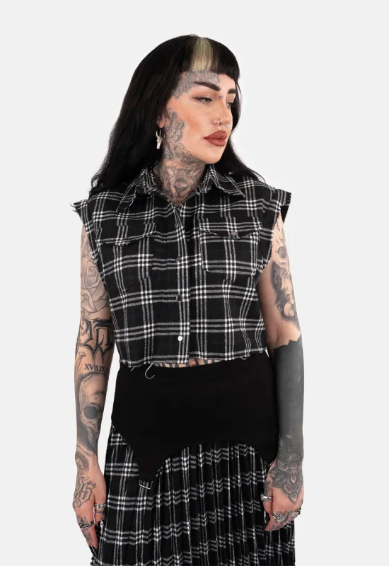 Larissa Cropped Sleeveless Top sold by Damaged Society