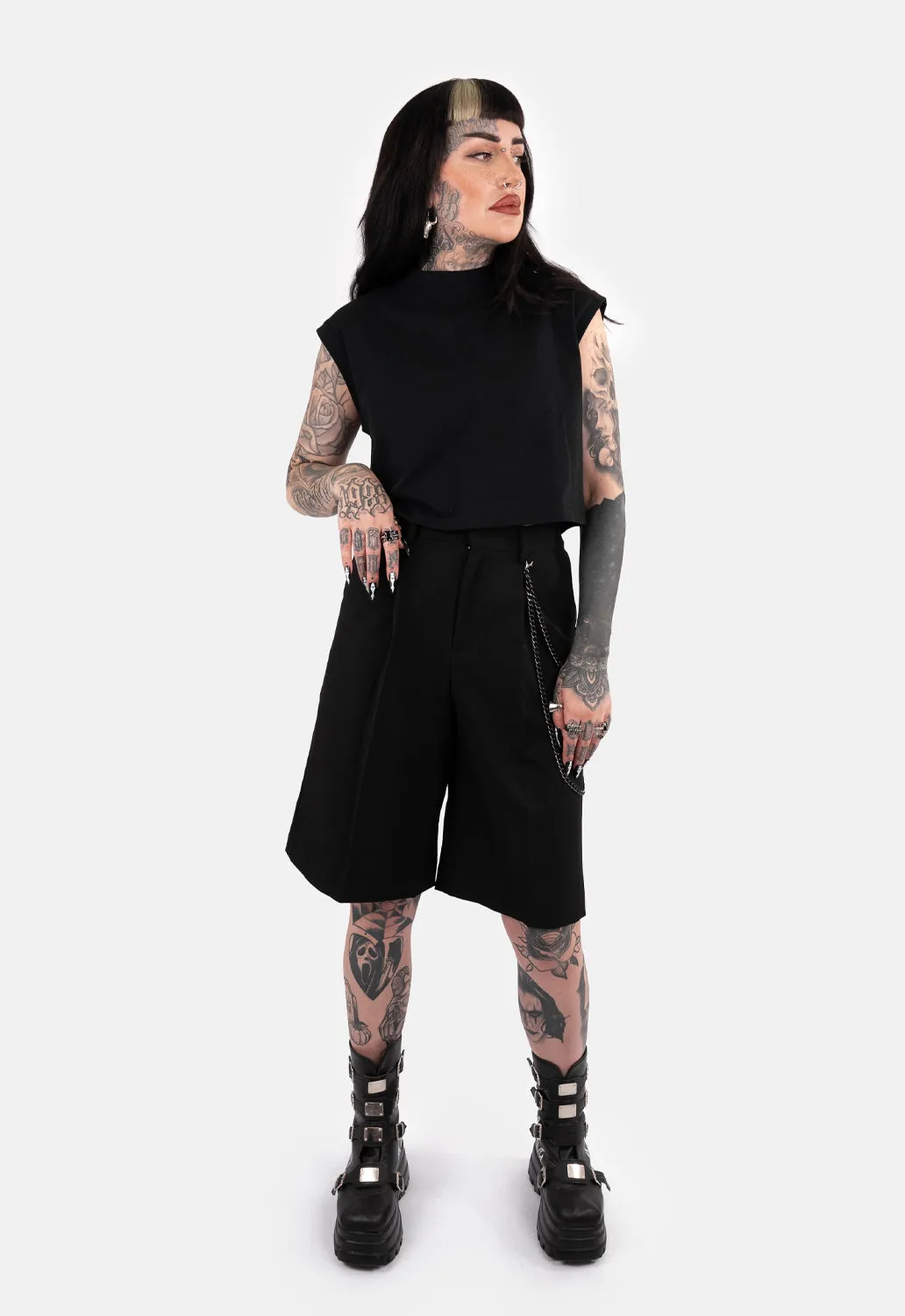 Althea Lace Up Muscle Tank Top sold by Damaged Society product image thumbnail 3