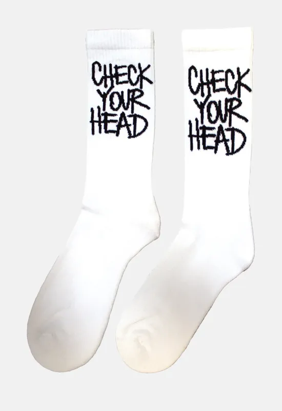 Check Your Head Socks sold by Damaged Society