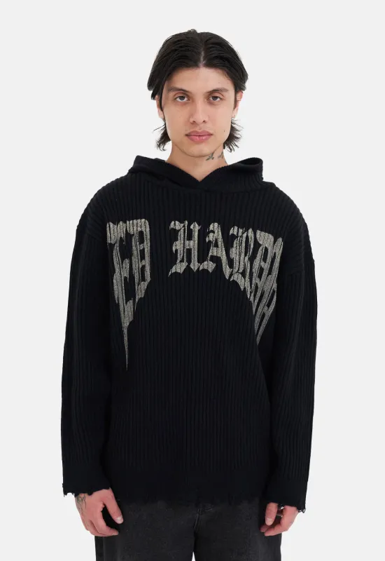 Tiger & Snake Flames Knit Hood sold by Damaged Society