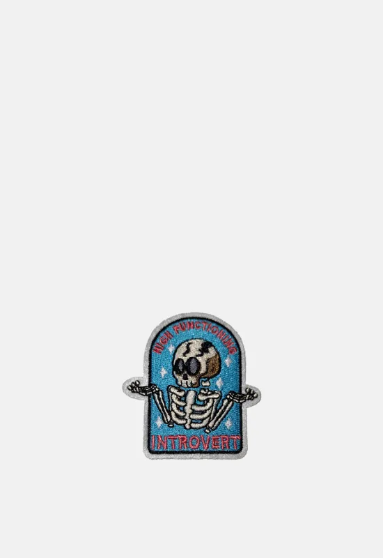 Introvert Skelly Patch sold by Damaged Society