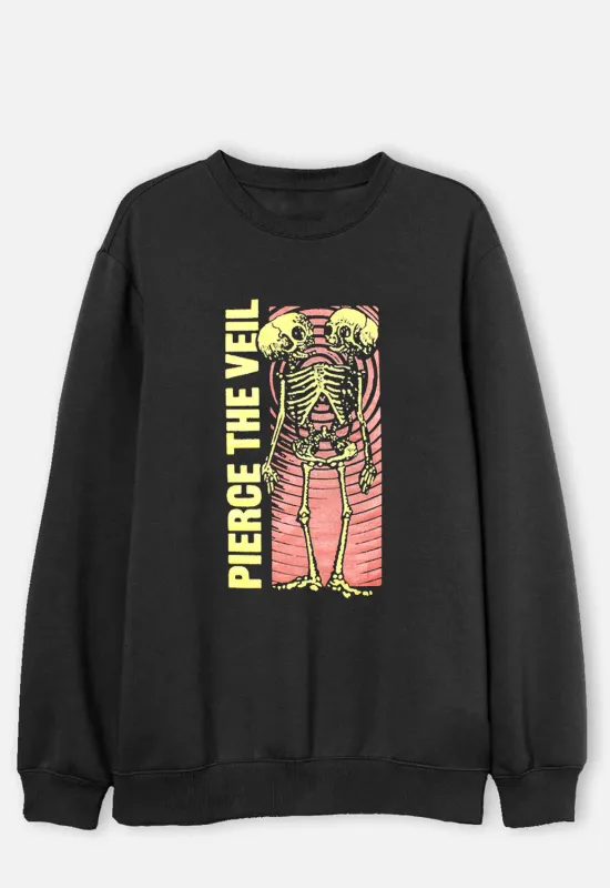 Wavy Skeleton Sweatshirt sold by Damaged Society