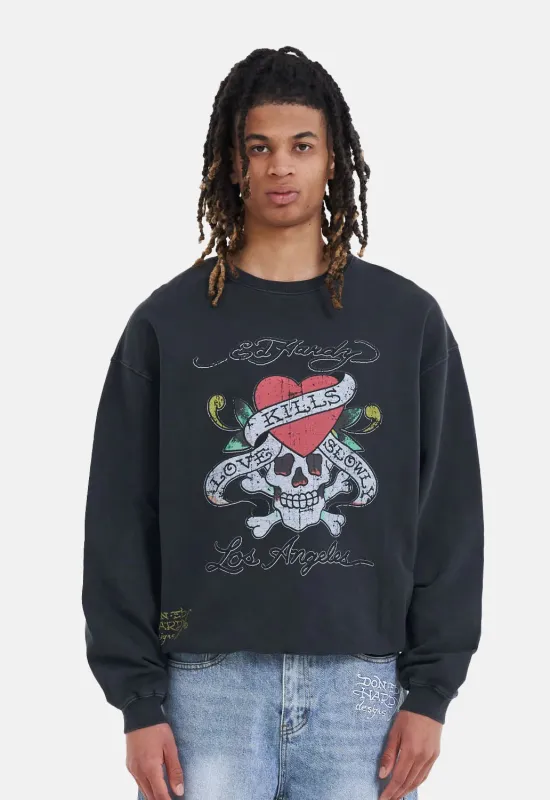 Love Kill Slowly Graphic Sweat sold by Damaged Society