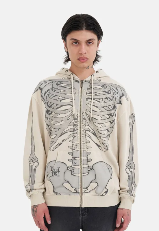 Skeleton In Acid Zip Hoodie sold by Damaged Society