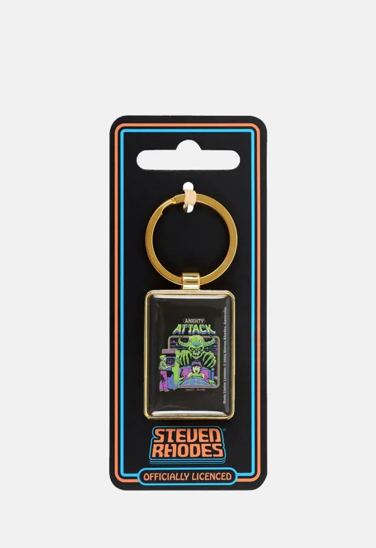 Anxiety Attack Keyring sold by Damaged Society