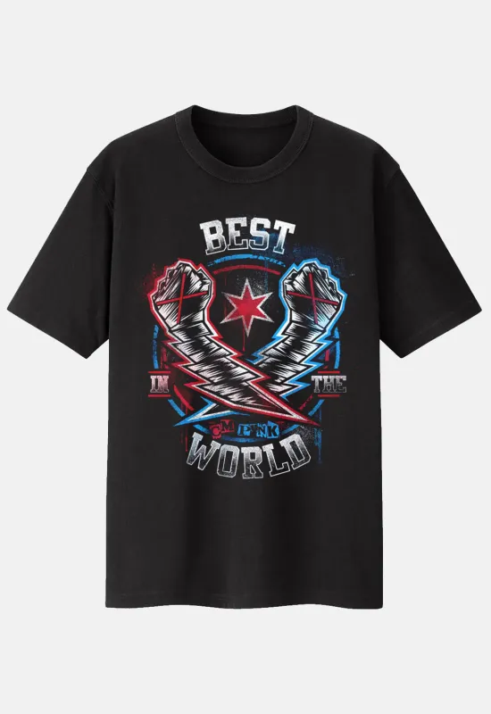 CM Punk Best In World T-Shirt sold by Damaged Society