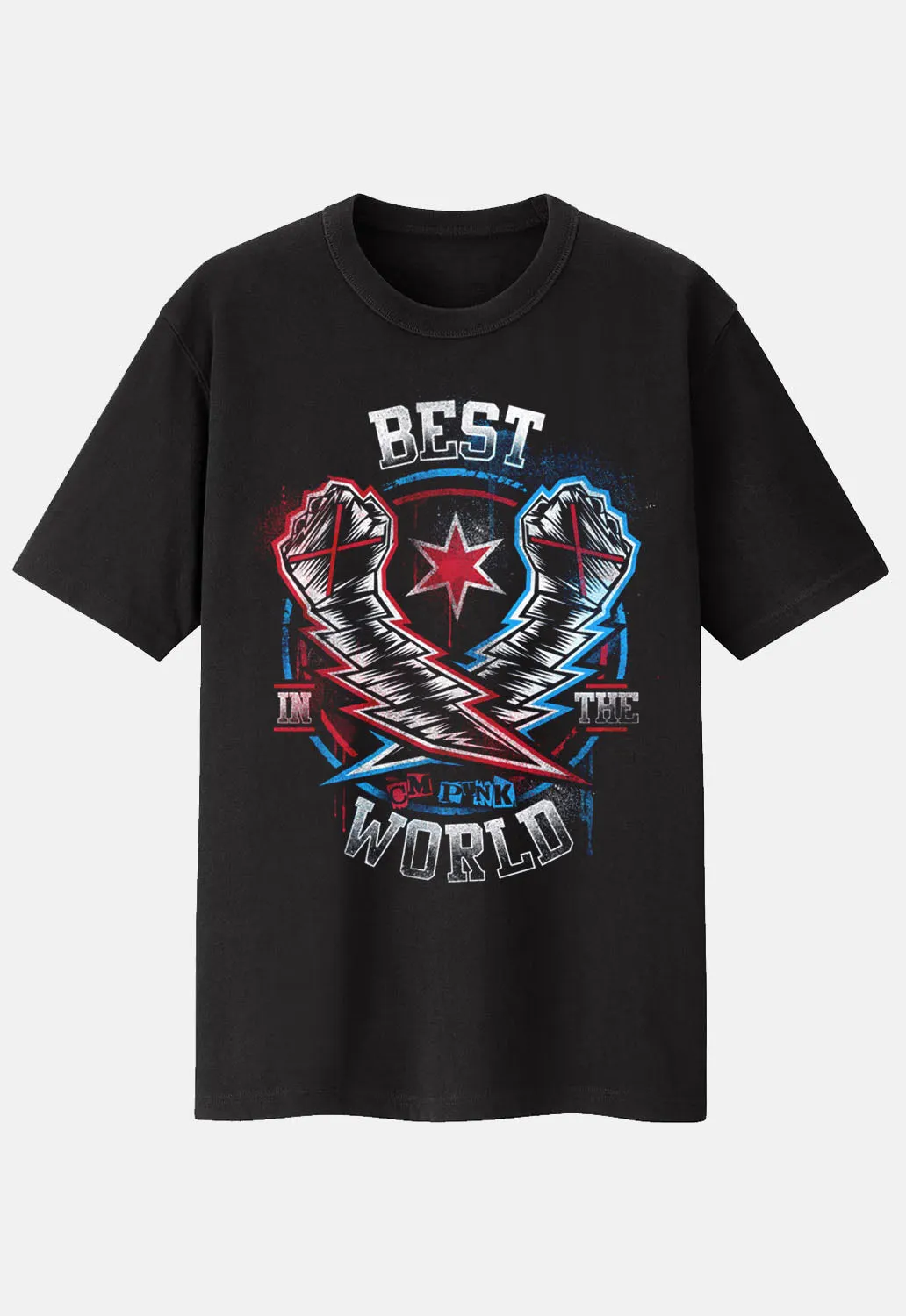 CM Punk Best In World T-Shirt sold by Damaged Society
