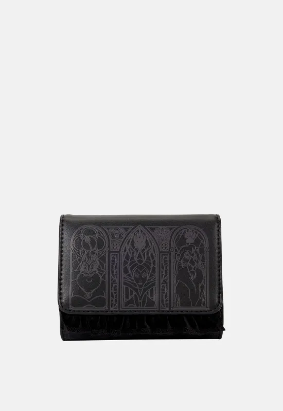 Disney Villains Stained Glass Trifold Wallet sold by Damaged Society