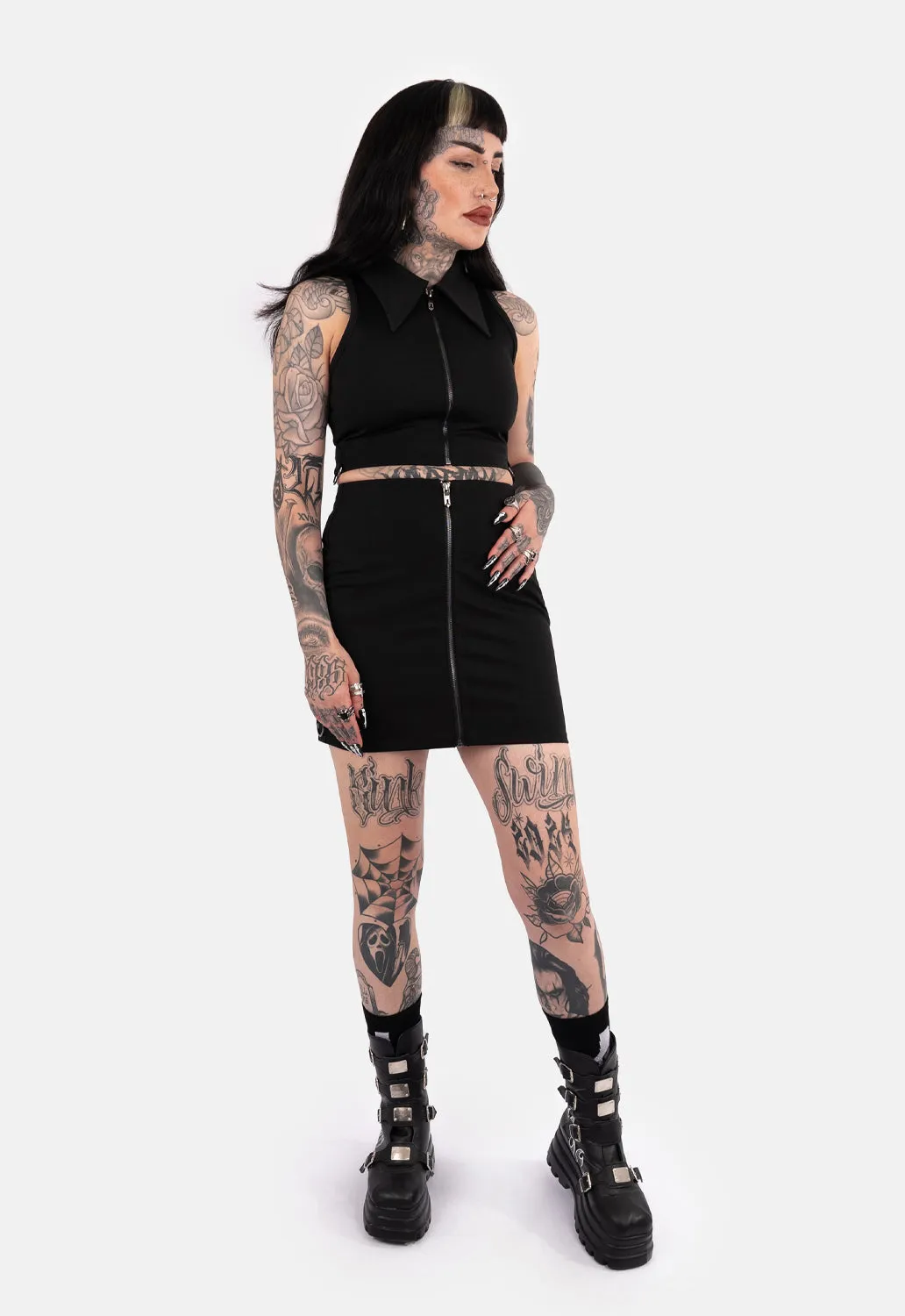 Sedona D-Ring Mini Skirt sold by Damaged Society product image thumbnail 2