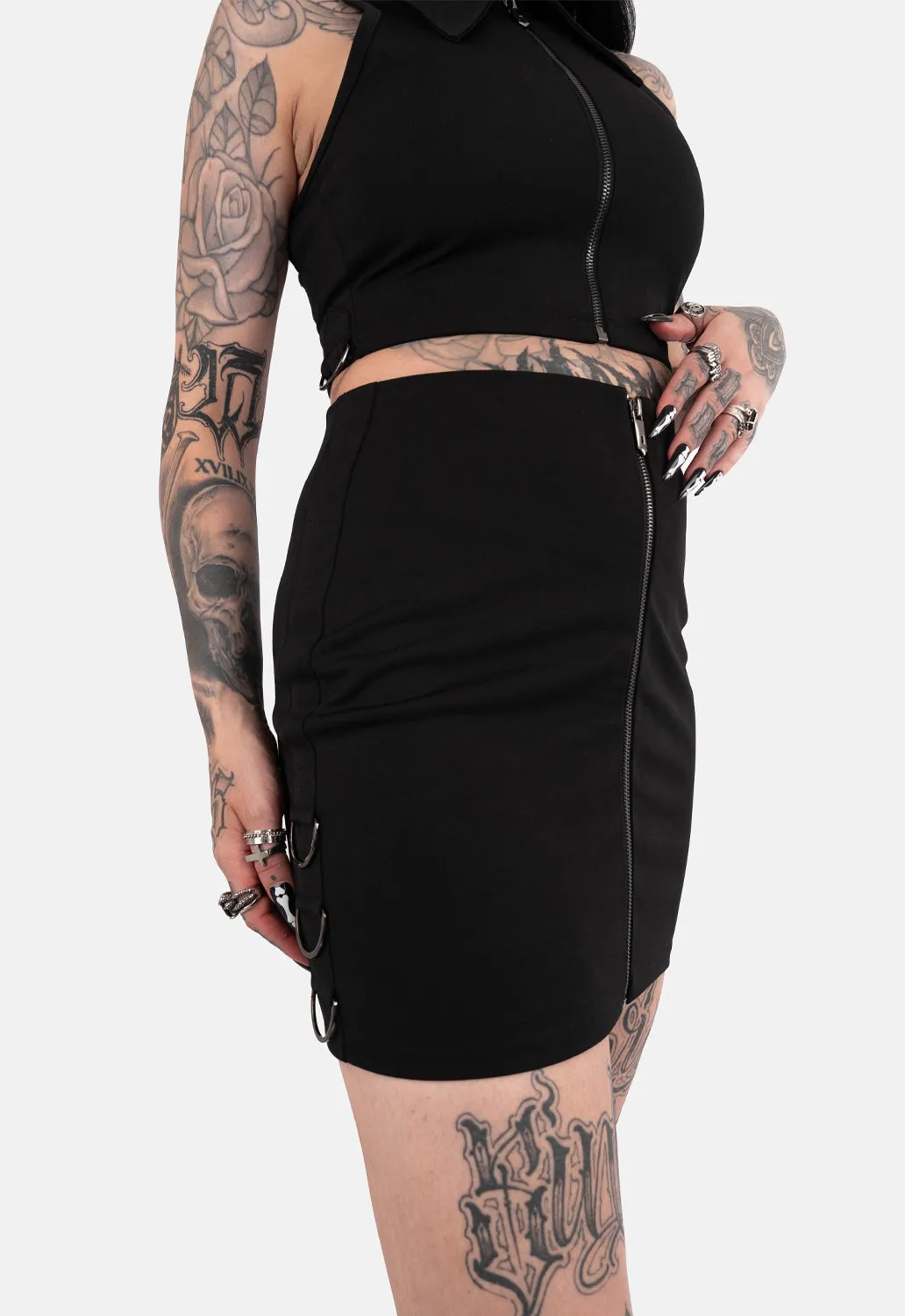 Sedona D-Ring Mini Skirt sold by Damaged Society product image thumbnail 3