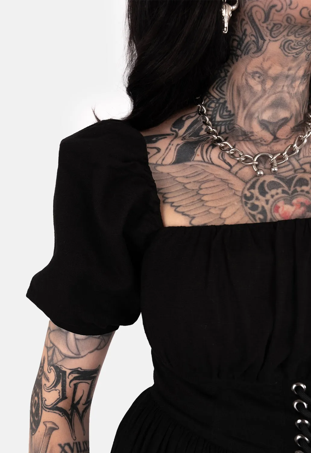 Rowan Lace Up Mini Dress sold by Damaged Society product image thumbnail 4