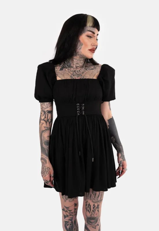 Rowan Lace Up Mini Dress sold by Damaged Society