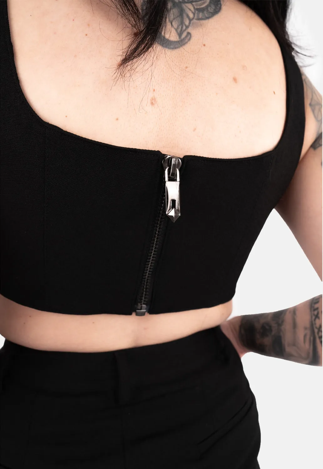 Nerissa Lace Up Corset Top sold by Damaged Society product image thumbnail 5