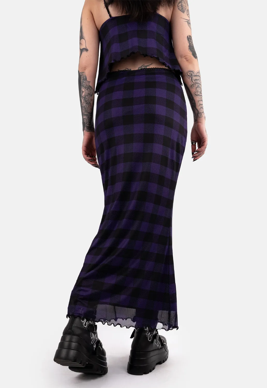 Endora Mesh Maxi Skirt sold by Damaged Society product image thumbnail 4