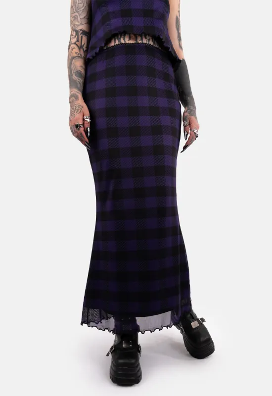 Endora Mesh Maxi Skirt sold by Damaged Society