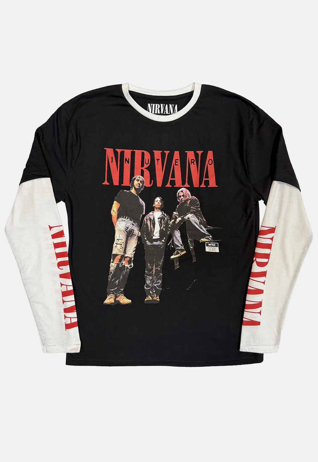 In Utero Layered Long Sleeved Top sold by Damaged Society