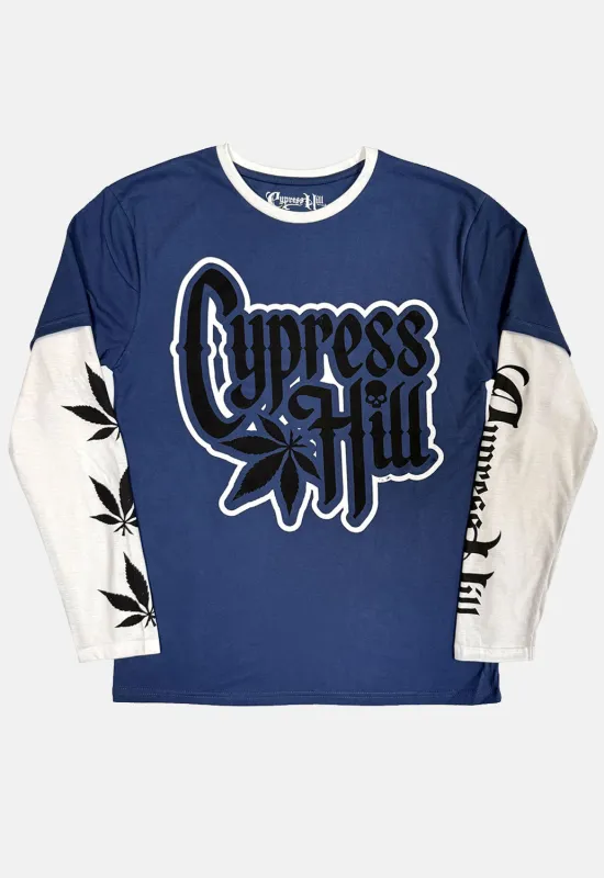 Leaf & Logo Layered Long Sleeved Top sold by Damaged Society