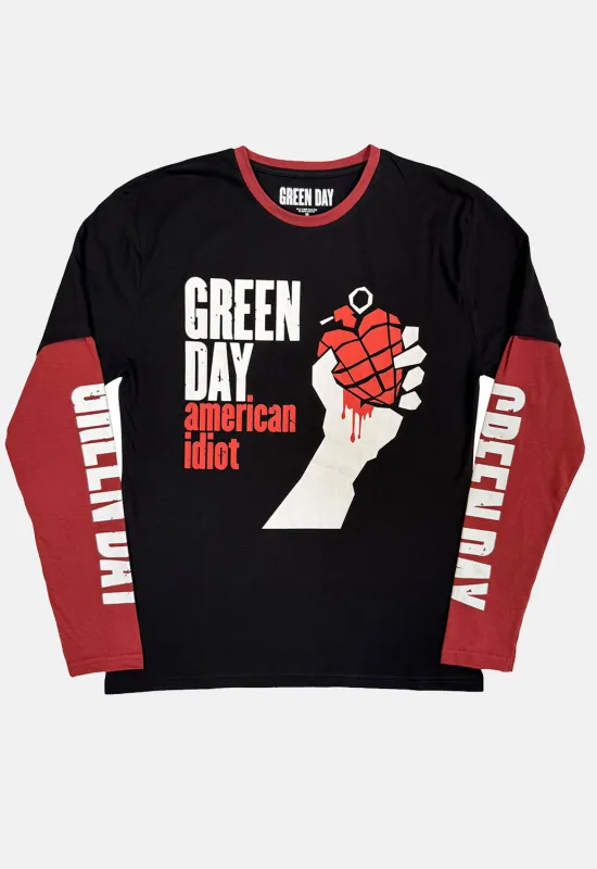 American Idiot Layered Long Sleeved Top sold by Damaged Society