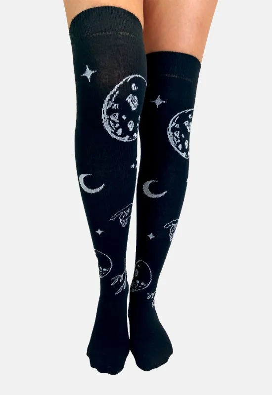 Astrology Over The Knee Socks sold by Damaged Society