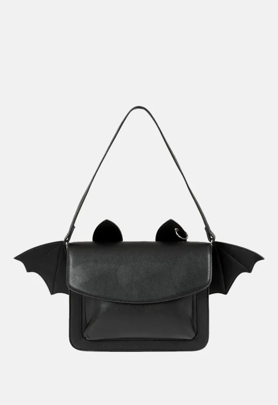 Black Catacomb Bat Handbag sold by Damaged Society