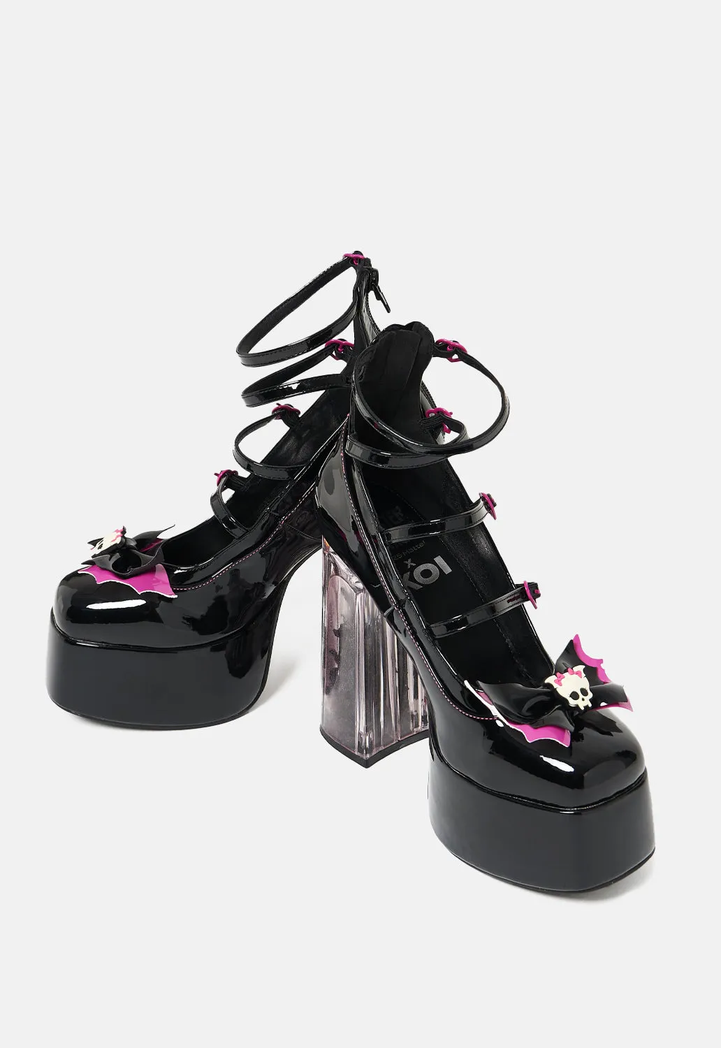 Dead Tired Strappy Platform Coffin Heels sold by Damaged Society product image thumbnail 3