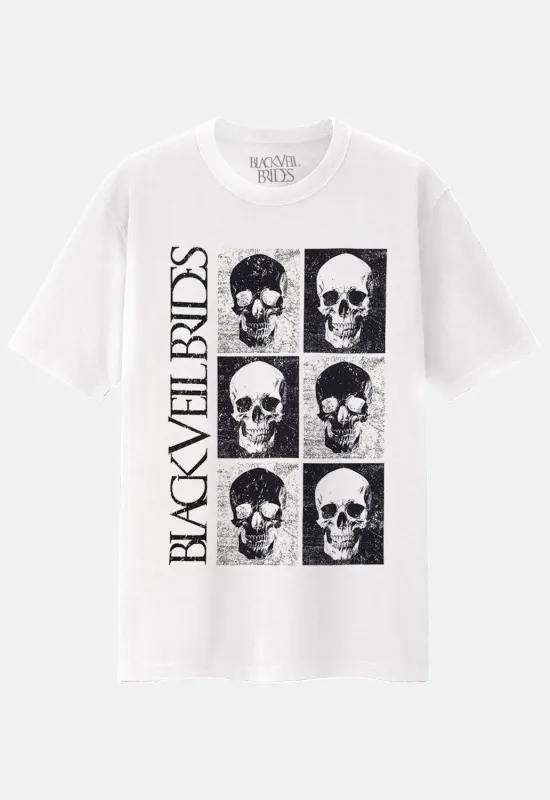 Skulls (Back Print) T-Shirt sold by Damaged Society