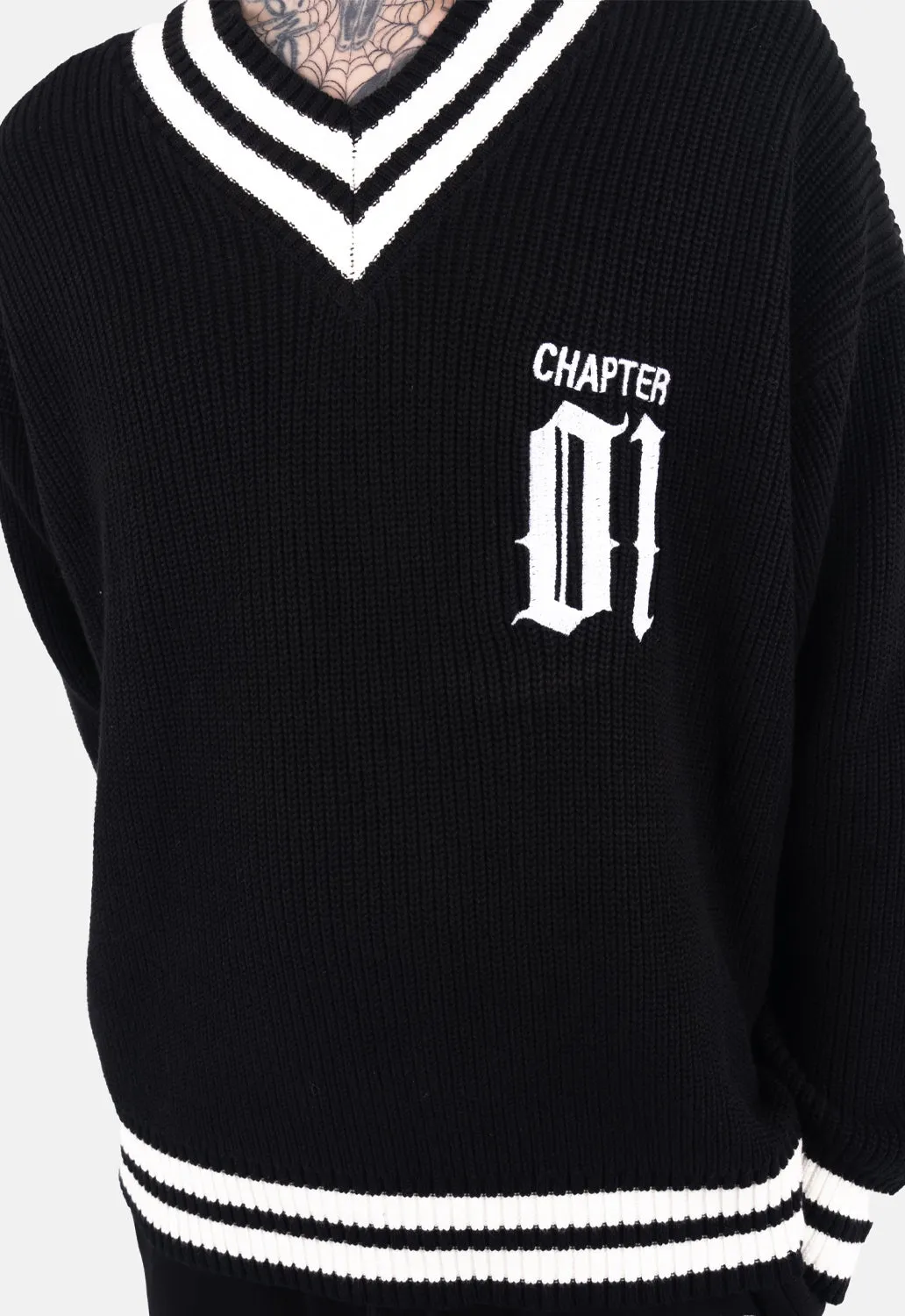 Greer V Neck Knit Jumper sold by Damaged Society product image thumbnail 4