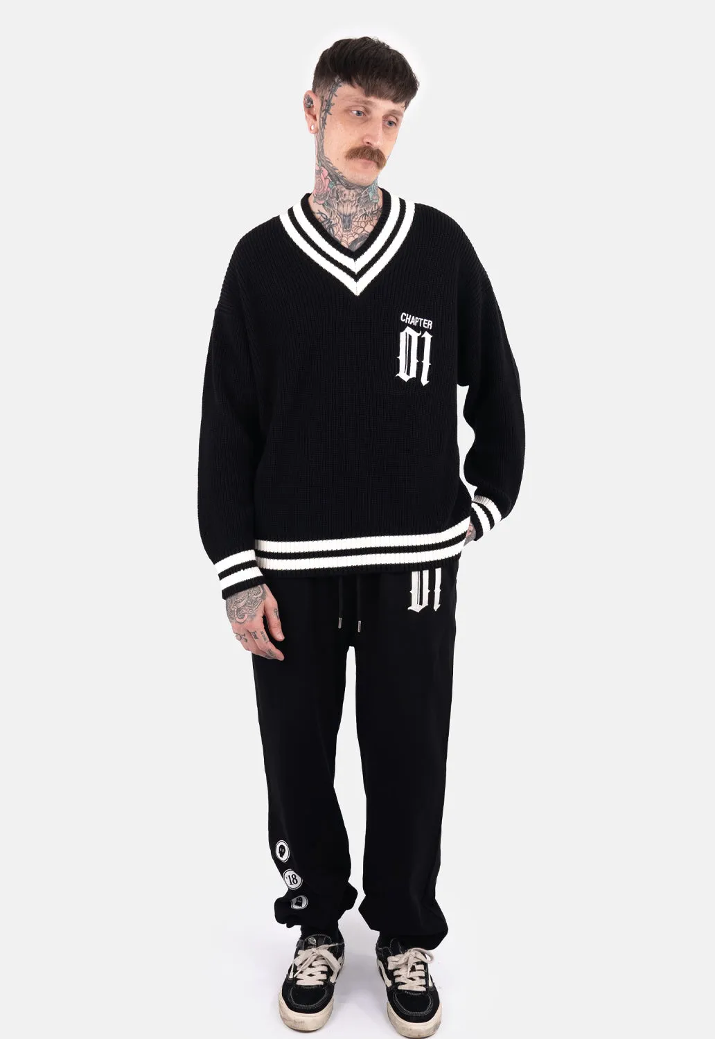 Greer V Neck Knit Jumper sold by Damaged Society product image thumbnail 3