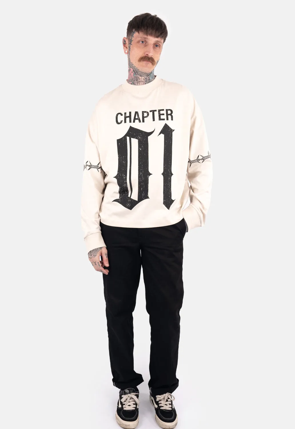Rowen Oversized Long Sleeve Top sold by Damaged Society product image thumbnail 4