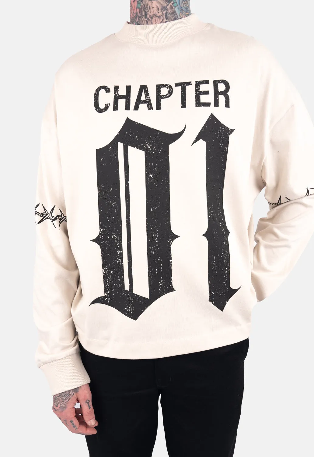 Rowen Oversized Long Sleeve Top sold by Damaged Society product image thumbnail 5