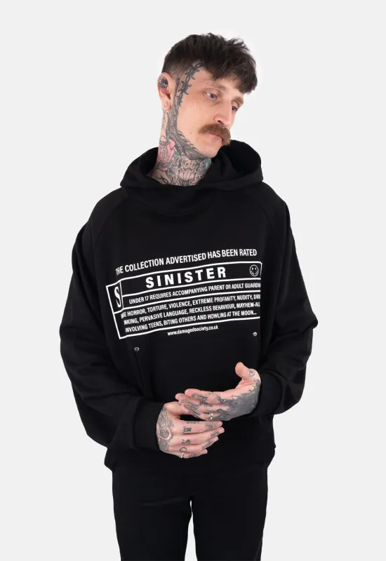 Front Print Oversized Hoodie sold by Damaged Society